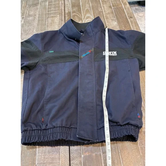 Workrite FR Bomber Jacket Mens Medium Navy Irwin Industries - Picture 9 of 9